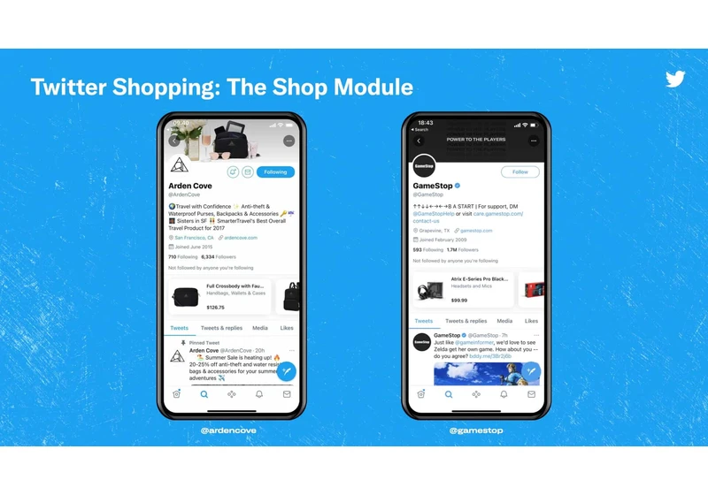 Twitter’s Shop Module pilot adds a product carousel to profiles