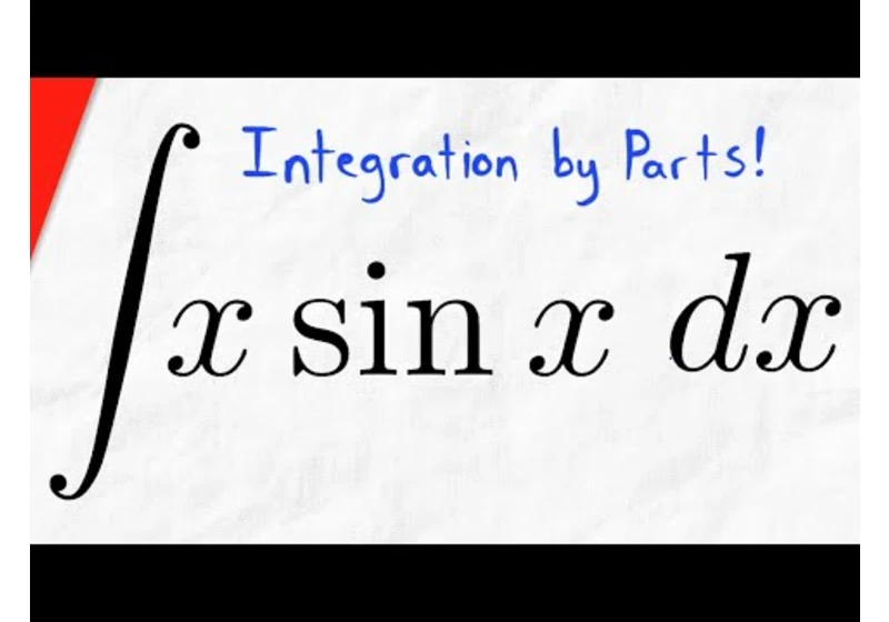 Integral of x*sinx (integration by parts) | Calculus 1 Exercises