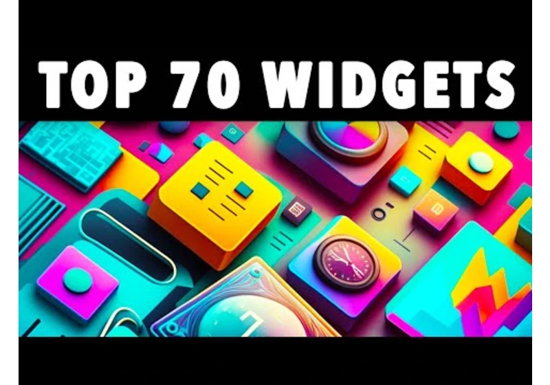 TOP 70 Flutter Widgets Of All Time!