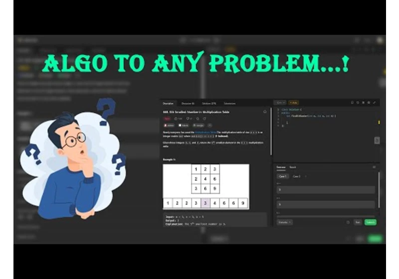 Find algorithm to any problem