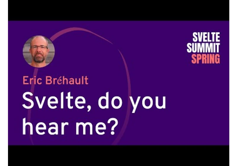 Eric Bréhault - Svelte, do you hear me?