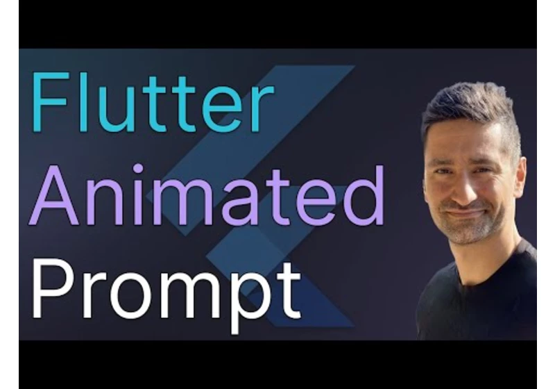 Animated Prompt in Flutter - Implementing an Animated and Interactive Prompt Box in Flutter