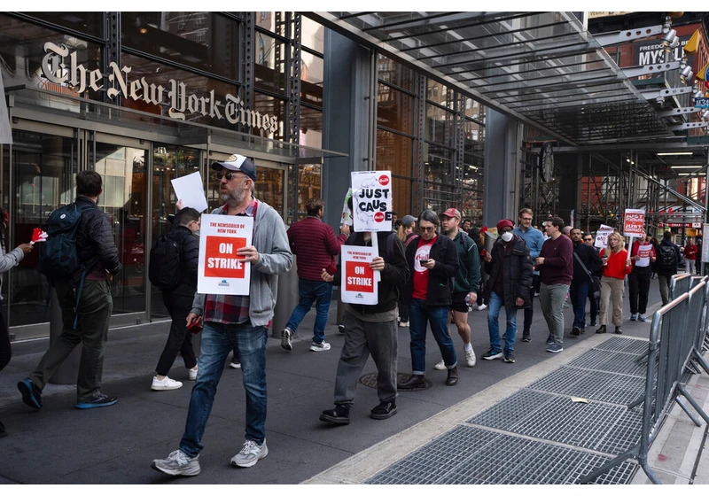 New York Times tech workers go on strike