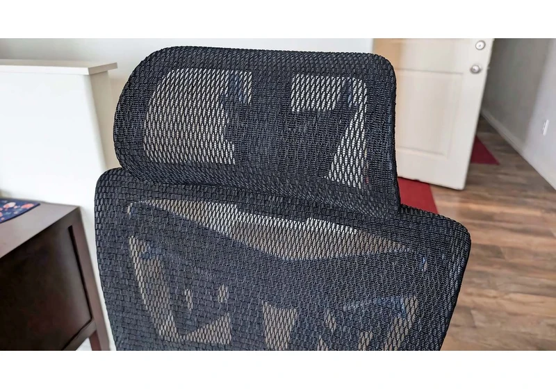 This mesh office chair is like a mullet — business in the front, party in the back