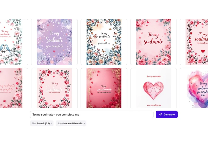 I Used AI To Create a Valentine's Day Card