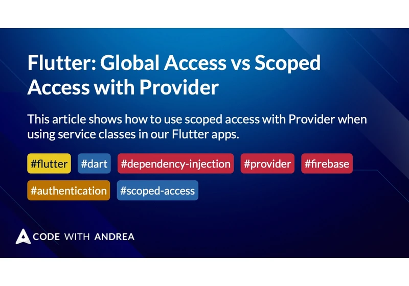 Flutter: Global Access vs Scoped Access with Provider