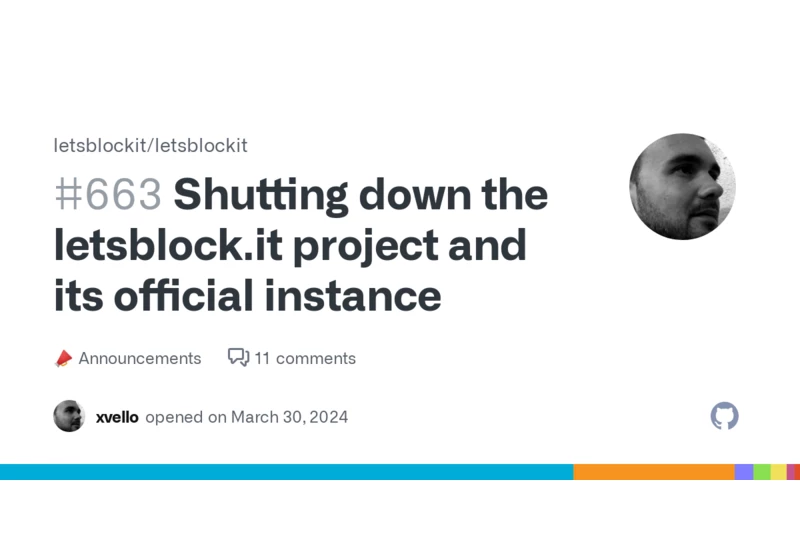 Shutting down the letsblock.it project and its official instance