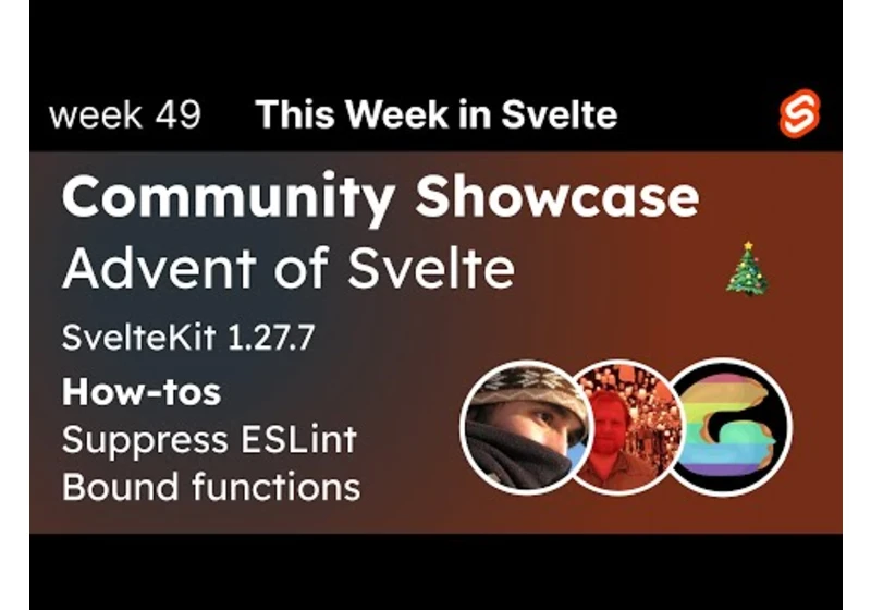 This Week in Svelte (2023 Dec 8)