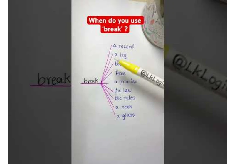 When do you use ‘break’ ?