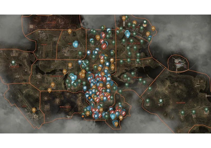 STALKER 2 interactive map: Find every stash, location, and more in The Zone