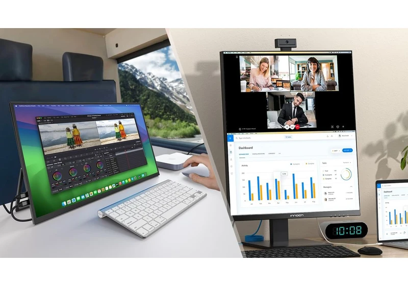 I use these unique monitors to boost my productivity at home and on the go