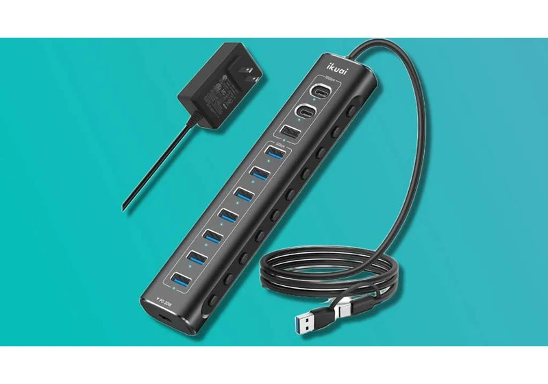 Get all the ports you need with this $40 11-in-1 hub