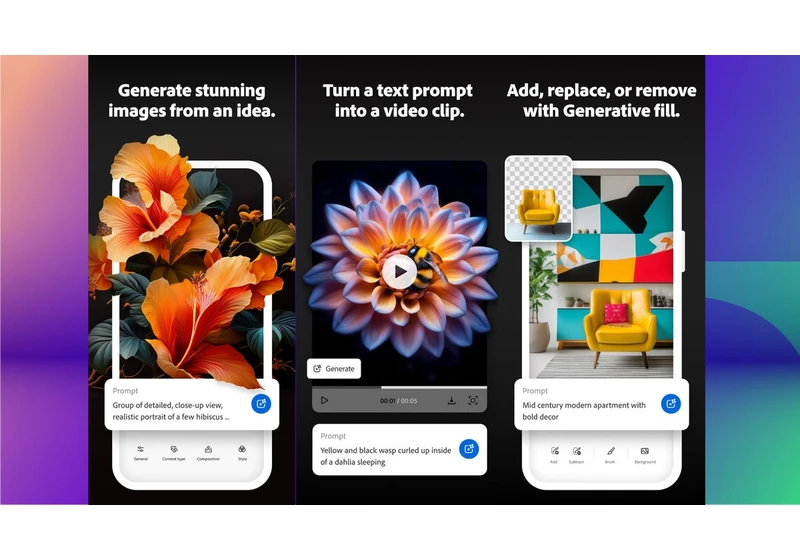 Adobe's New AI Mobile App Lets You Use 6 New AI Models, Including Google's Veo 3