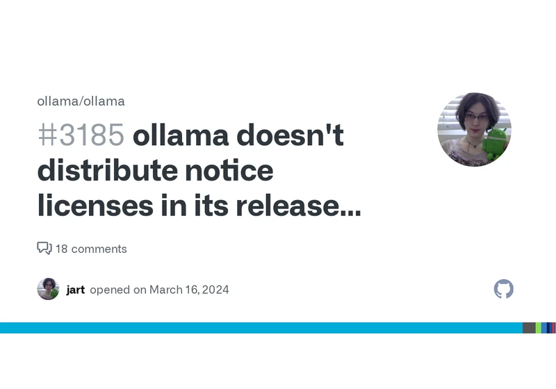Ollama violating llama.cpp license for over a year