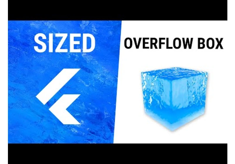 Flutter SizedOverflowBox Widget
