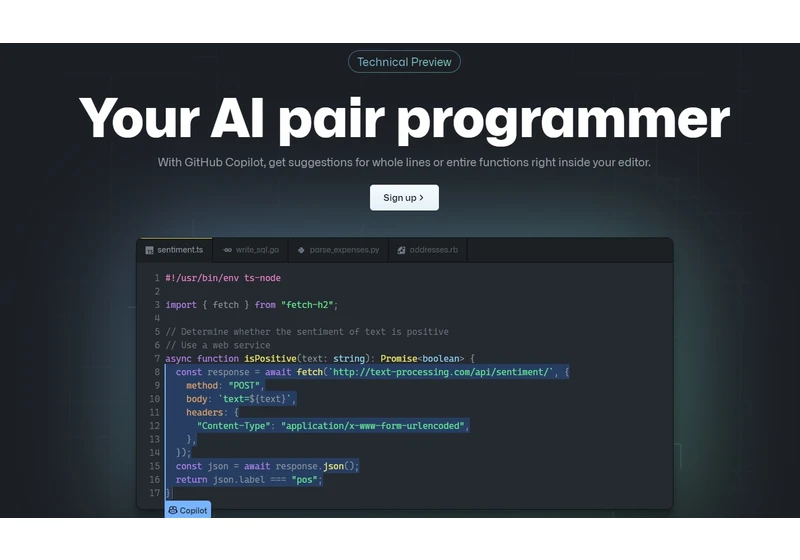GitHub releses Copilot - an AI that codes for you