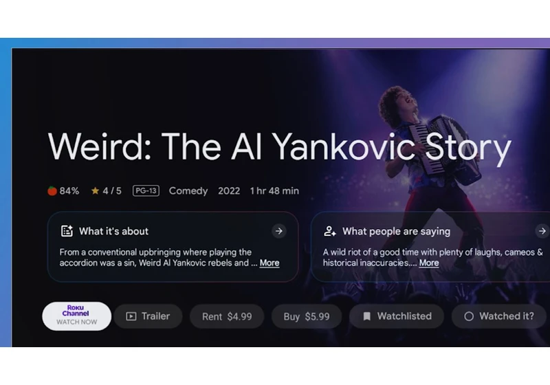 Your Google TV just got a big, free Roku Channel upgrade –here's what's new