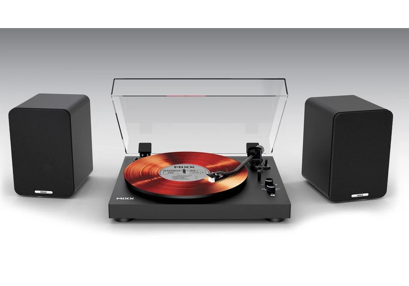 This budget turntable and wireless stereo speakers combo looks like a vinyl beginner's dream