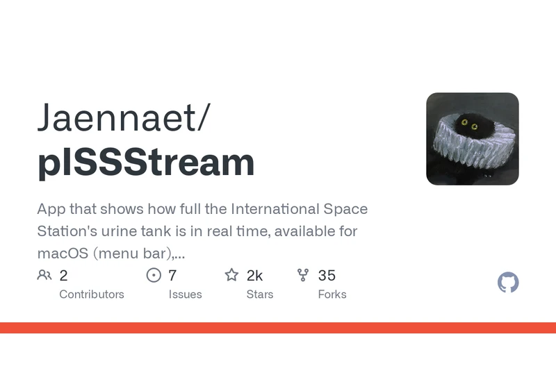 macOS menu bar app that shows how full the ISS urine tank is in real time