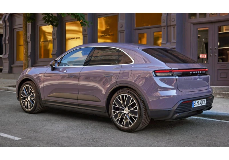 Porsche’s all-electric Macan SUV boasts a 381-mile range and up to 621hp