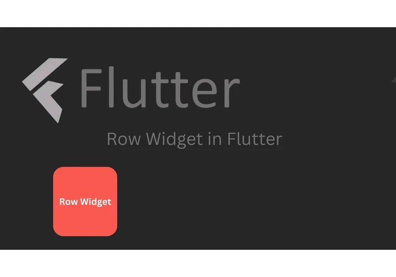 Row Widget in Flutter