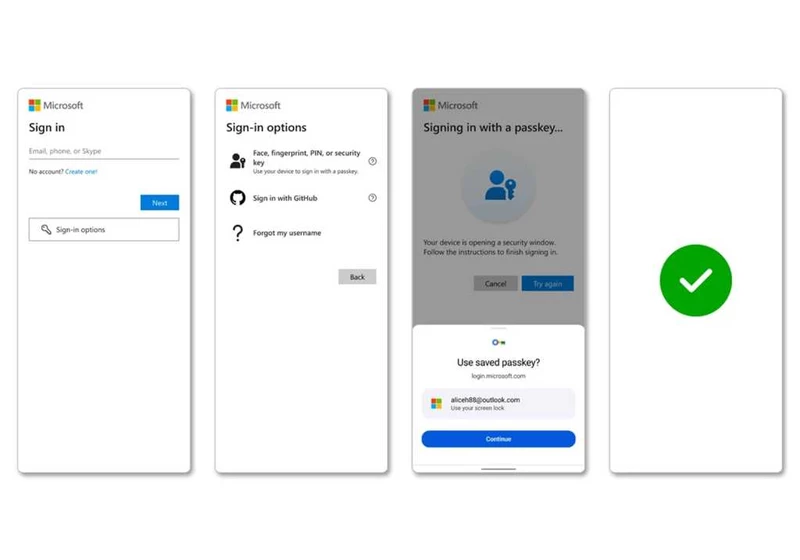 You can finally use passkeys to log into your Microsoft account