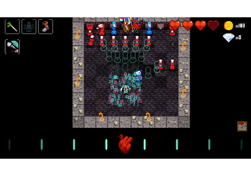Hatsune Miku in Crypt of the Necrodancer feels like the perfect crossover
