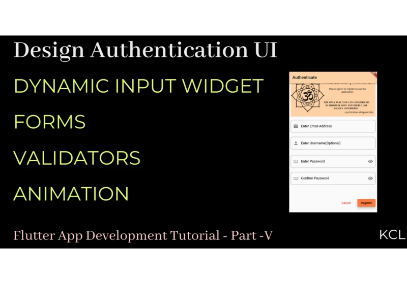 Authentication in Flutter | User Interface Design