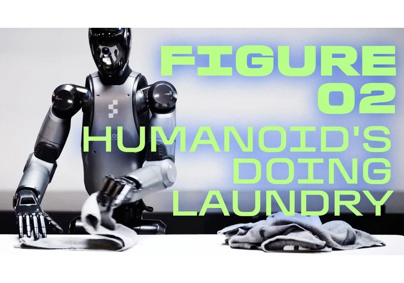 Humanoid Robot Folds Laundry in New Figure 02 AI Demo video