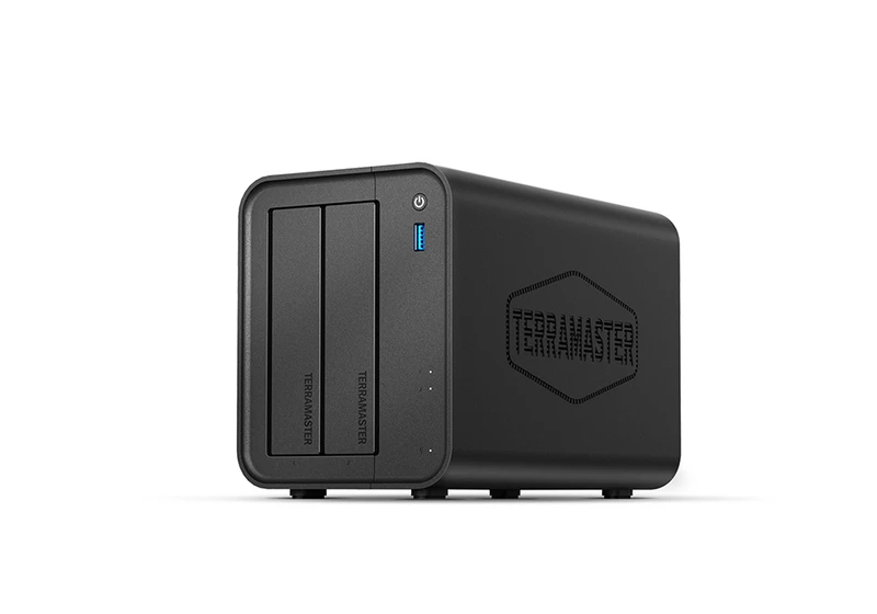  This 2-bay NAS can accommodate up to 60TB of hard drive storage and supports up to 50 user accounts 