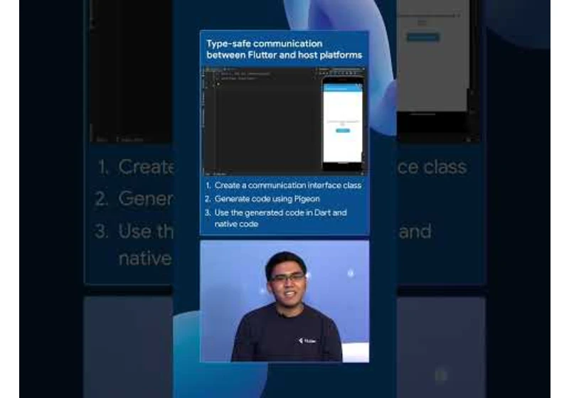 Type-safe communication between Flutter and host platforms #Shorts