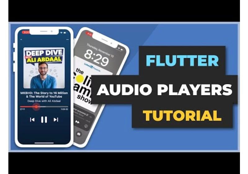 Audio Players and Background Audio (Assets, URLs, & Playlist) | Learn Flutter Fast