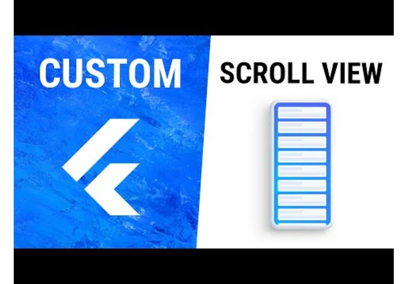 Flutter CustomScrollView Widget