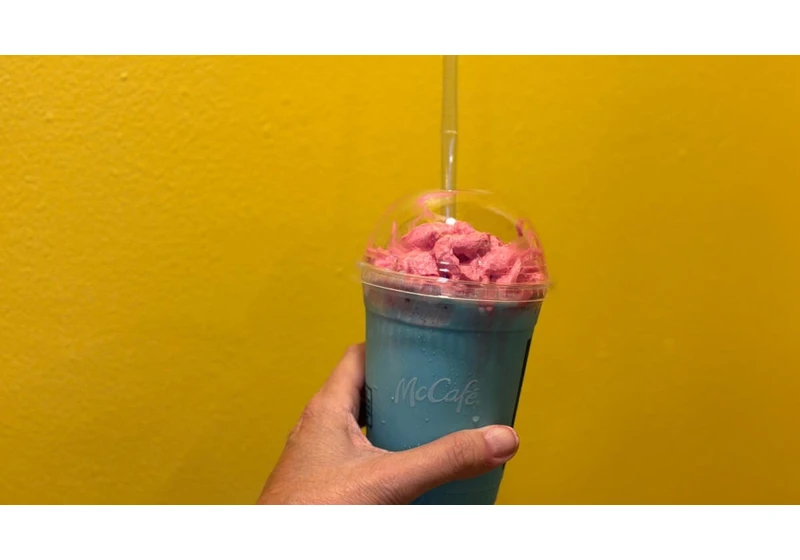 I Discovered the Mystery Flavor of McDonald's New Pink and Blue Shake...