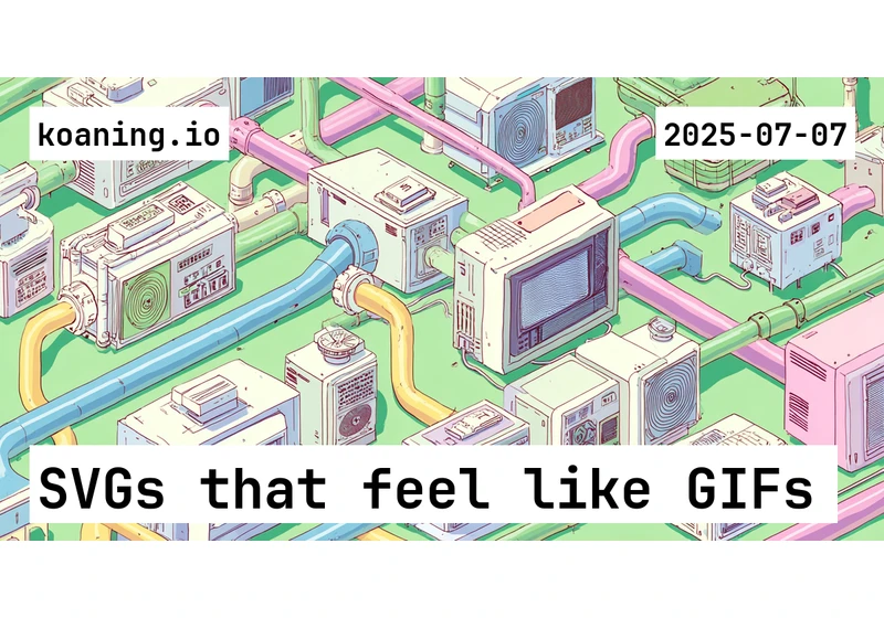 TIL you can make "GIFs" with SVGs for GitHub README.md files