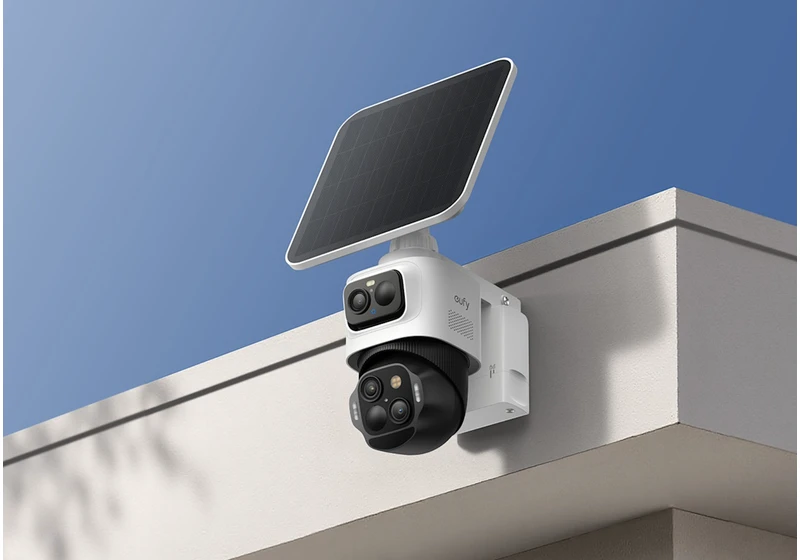 Eufy's latest security camera has three lenses and a detachable solar panel