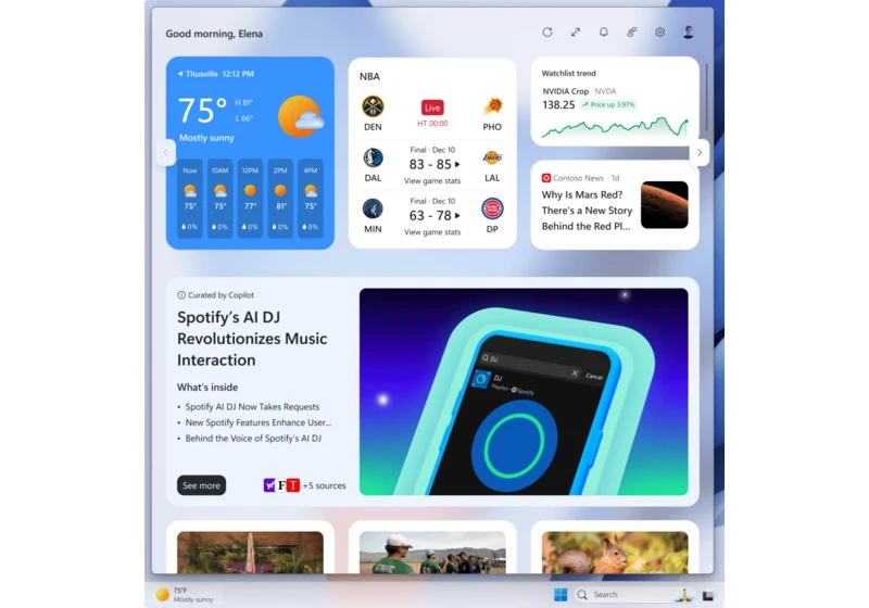 Windows quietly tests AI power management and redesigned Widgets