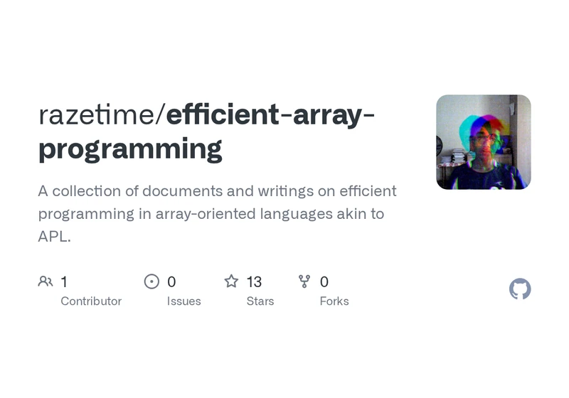 Efficient Array Programming