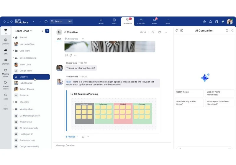  Zoom wants to make your Team Chats even smarter - using AI, of course 