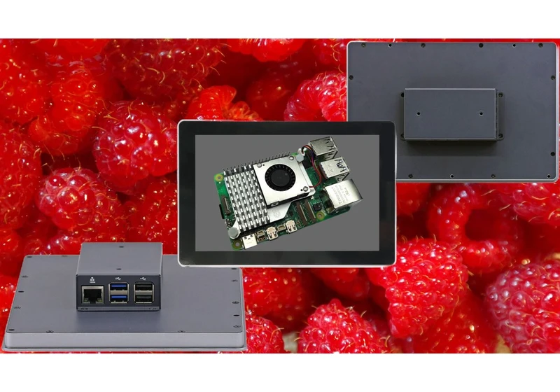 Raspberry Pi 5 powered aluminum industrial panel PC goes on sale