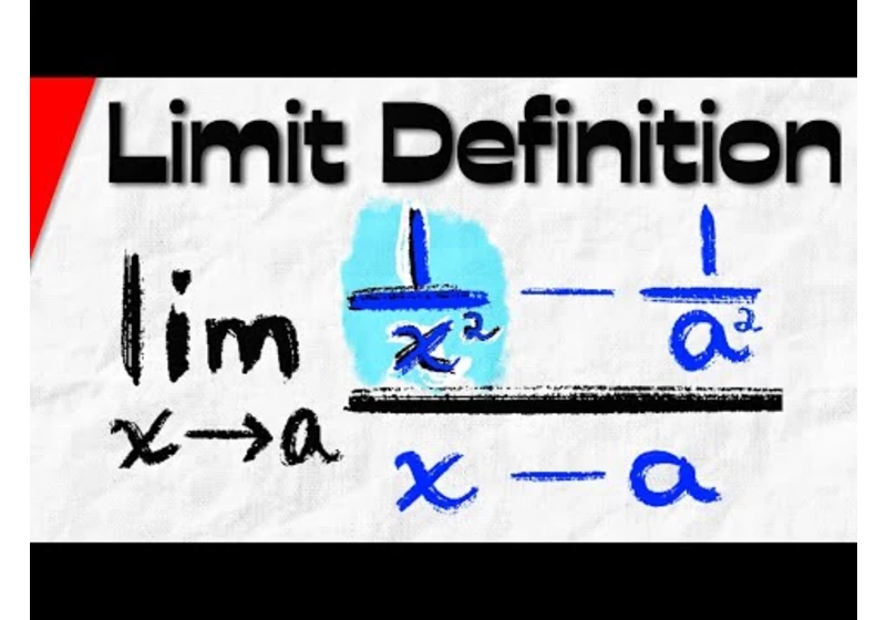 Derivative of 1/x^2 by First Principles (limit definition) | Calculus 1 Exercises