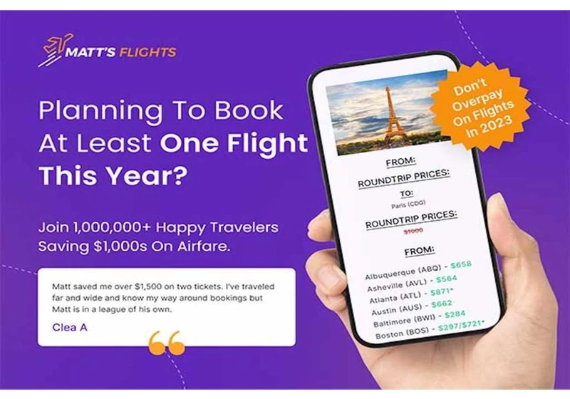 Beat rising airfare costs with Matt’s Flights