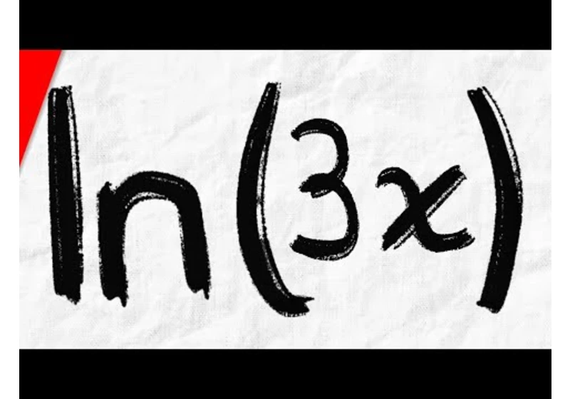 Derivative of ln(3x) with Chain Rule | Calculus 1 Exercises