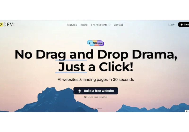 AI Website in 30 seconds