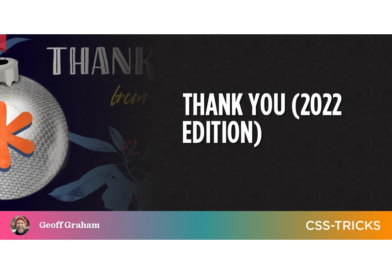 Thank You (2022 Edition)