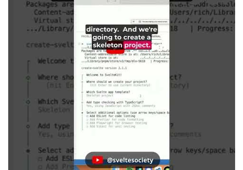 A fresh coat of paint for the new create svelte cli!