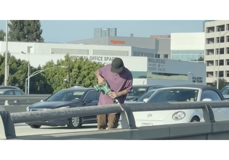 Freeway guardrails are now a favorite target of thieves