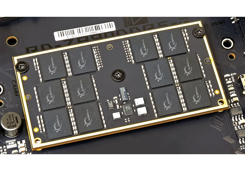  G.Skill pushing new CAMM2 DDR5 memory modules to the overclocking limit — hits DDR5-10000 speeds on modified ASUS motherboard 