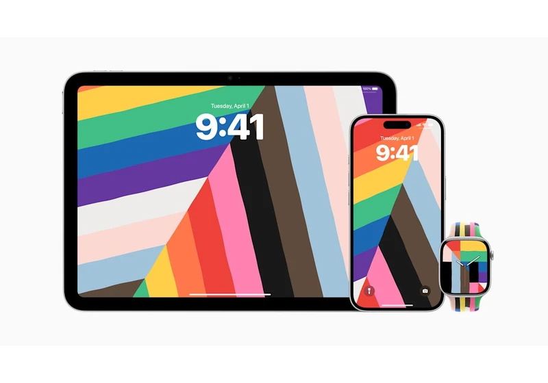 iOS 18.5 arrives with a new wallpaper for Pride Month