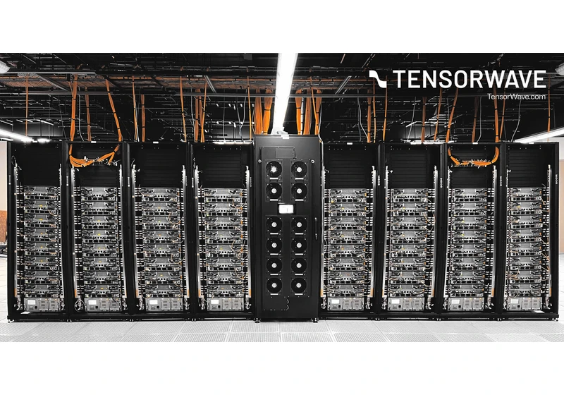  TensorWave just deployed the largest AMD GPU training cluster in North America — features 8,192 MI325X AI accelerators tamed by direct liquid-cooling 